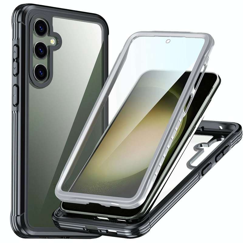 For Samsung Galaxy S23 FE 5G Life Waterproof Rugged Phone Case(Black)