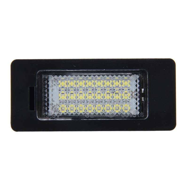 2 PCS License Plate Light with 24 SMD-3528 Lamps for BMW E81/E82/E90/E91/E92/E93/E60/E61/E39 (Whi...