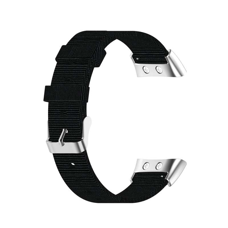 For Garmin Forerunner 45 / 45S / Swim 2 Universal Nylon Canvas Watch Band(Black)