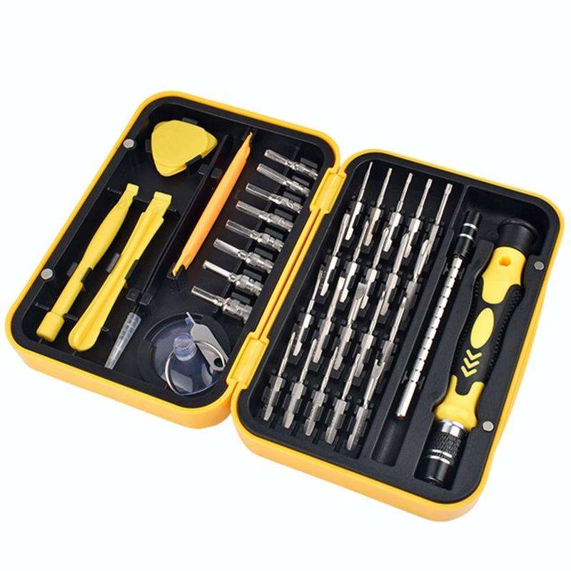 Watch Mobile Phone Disassembly Repair Tool Multi-function Deep Hole 38 in 1 Combination Screwdriv...