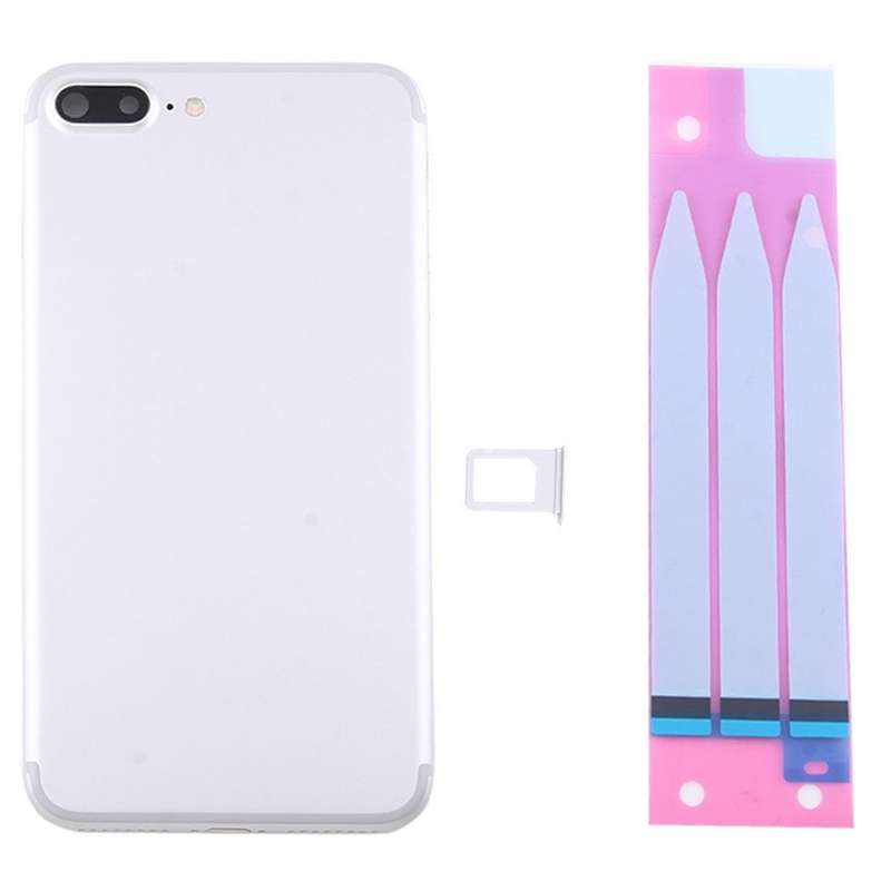 for iPhone 7 Plus Battery Back Cover Assembly with Card Tray(Silver)