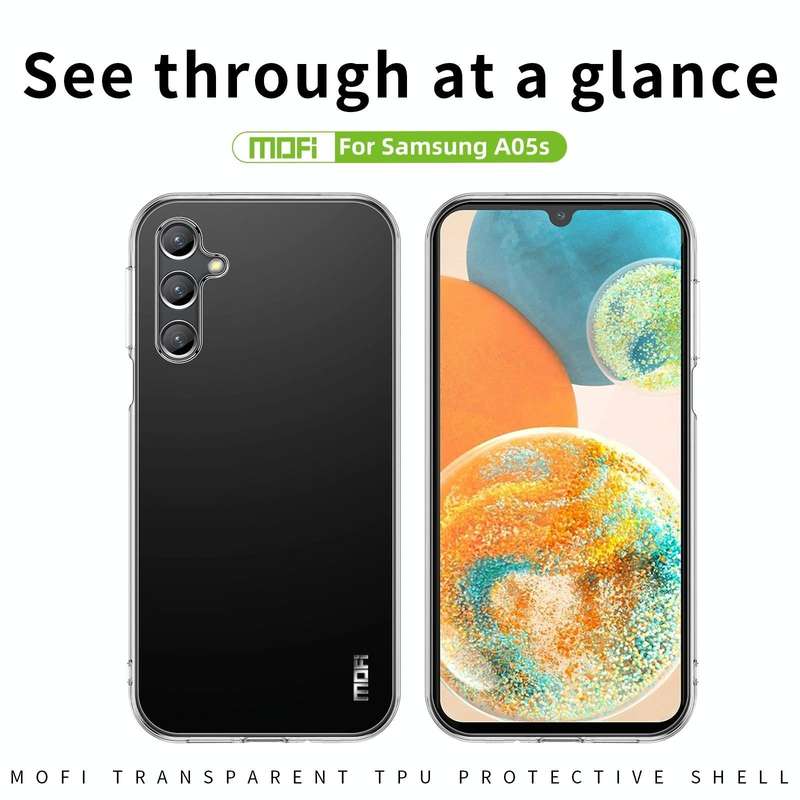 For Samsung Galaxy A05s MOFI Ming Series Ultra-thin TPU Phone Case(Transparent)