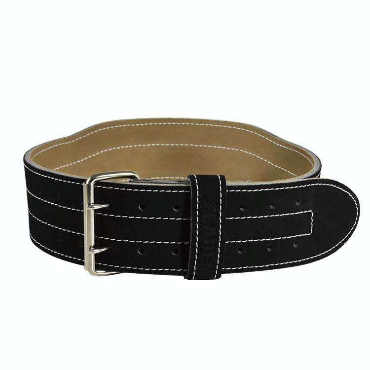 EADEN Cowhide Fitness Waist Protective Belt Squat Weightlifting Waist Support, Size:XL(Black)