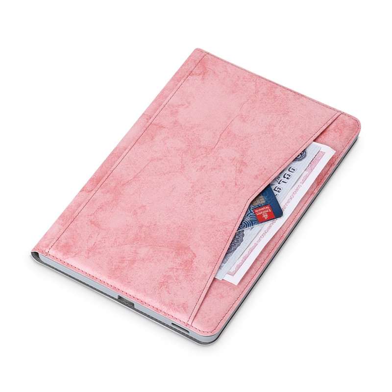 For Samsung Galaxy Tab S6 Lite P610/P615 Marble Cloth Texture TPU Horizontal Flip Leather Case wi...