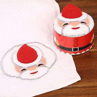 Christmas Creative Cake Towel Gift Washcloth Christmas Cute Towel Presents(Christmas Tree)