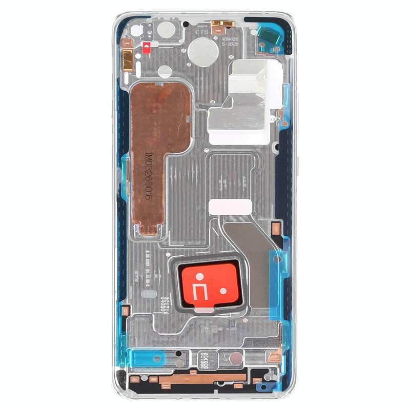 Original Middle Frame Bezel Plate with Side Keys for Huawei P40 Pro(Silver)