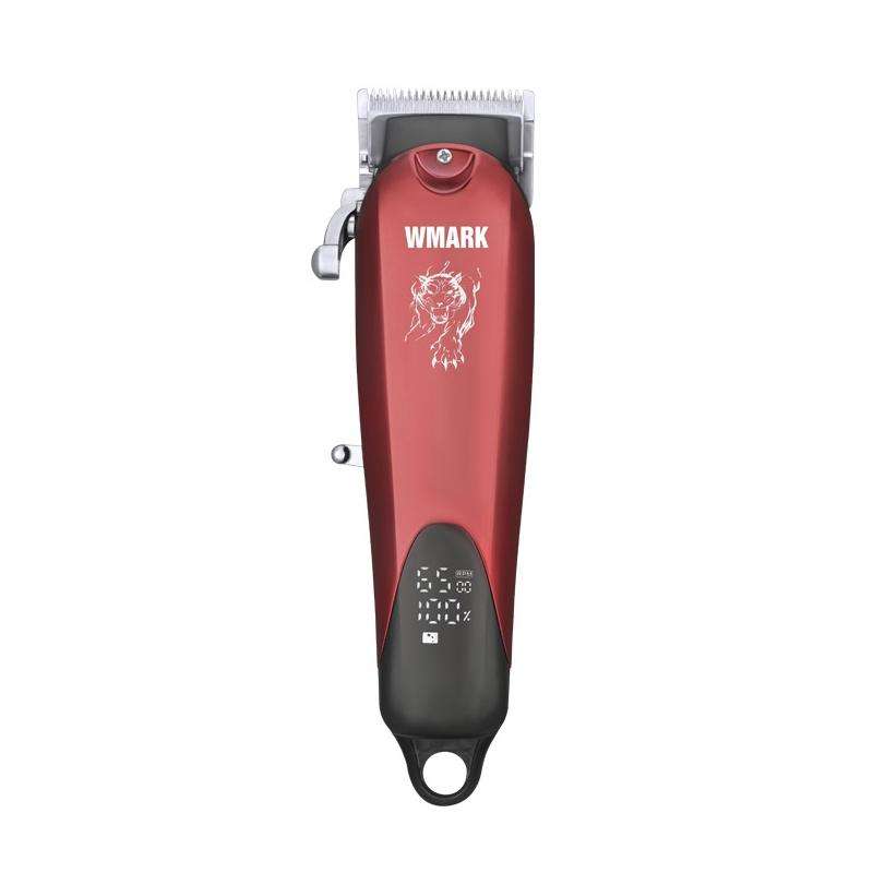 WMARK NG-103B Electric Hair Clipper Wireless LCD Display Hair Clipper(Red)