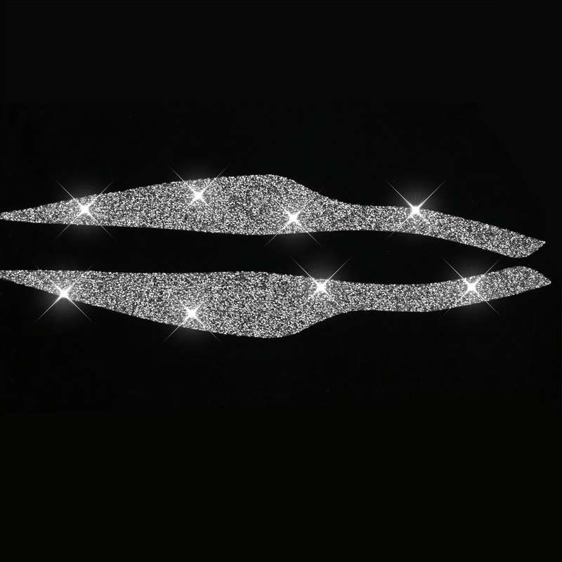 For BMW 3 Series E90 / 318i / 320i / 325i 2005-2008 Car Light Eyebrow Diamond Decorative Sticker