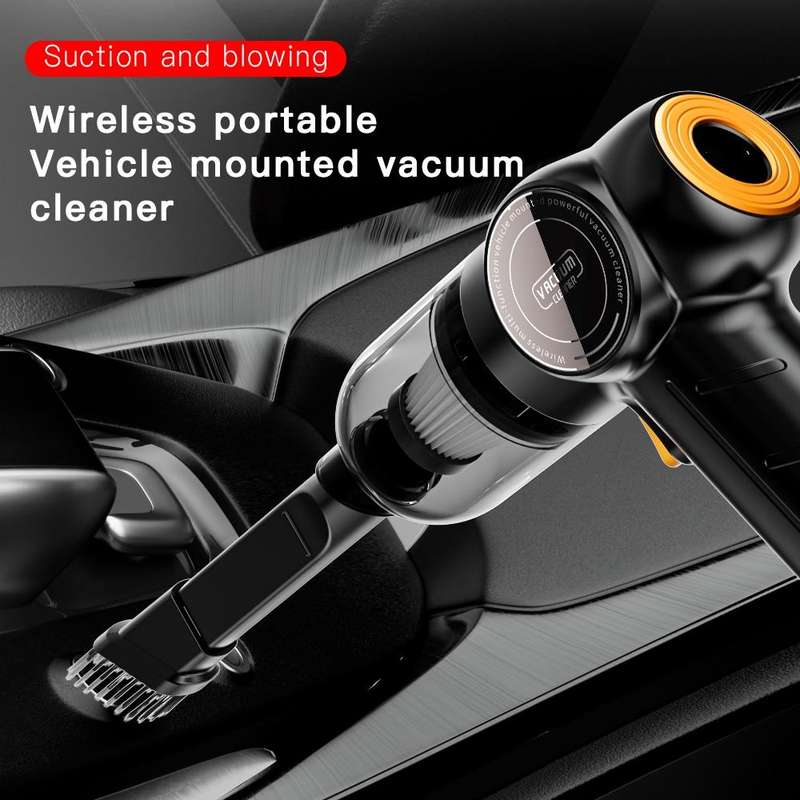 Q18 Car Strong Suction Wireless Handheld Vacuum Cleaner(Black)