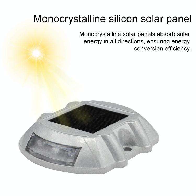 Solar Horseshoe Road Stud Light Car Guidance Light Road Deceleration Light, Constantly Bright Ver...