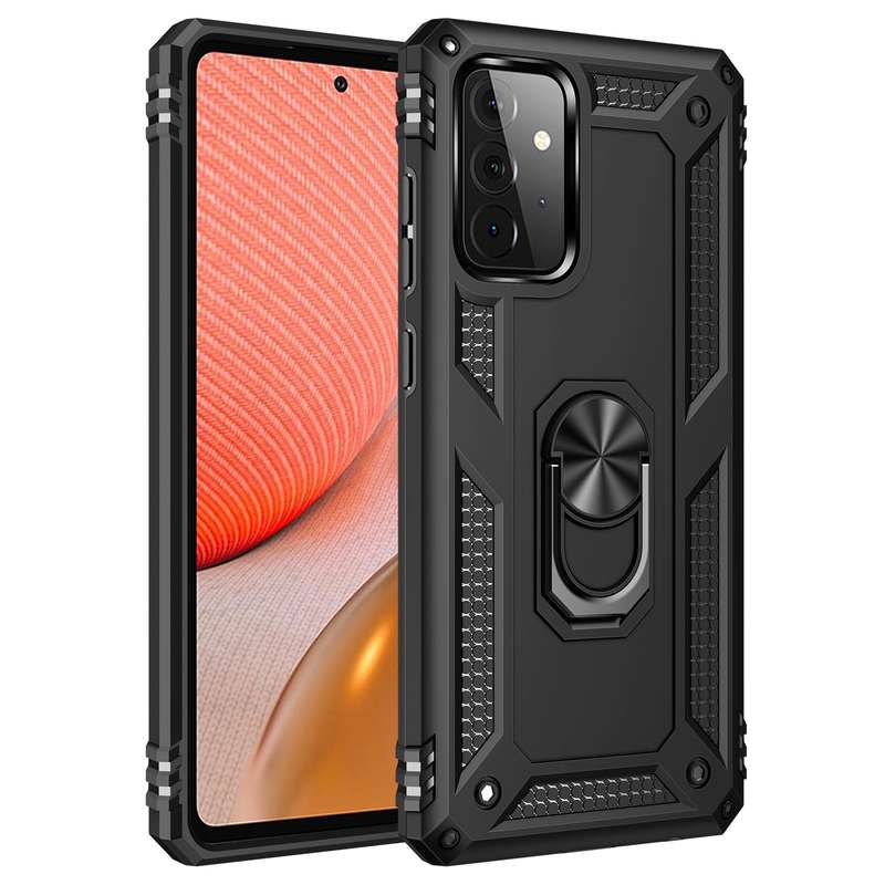 For Samsung Galaxy A72 5G / 4G Shockproof TPU + PC Protective Case with 360 Degree Rotating Holde...