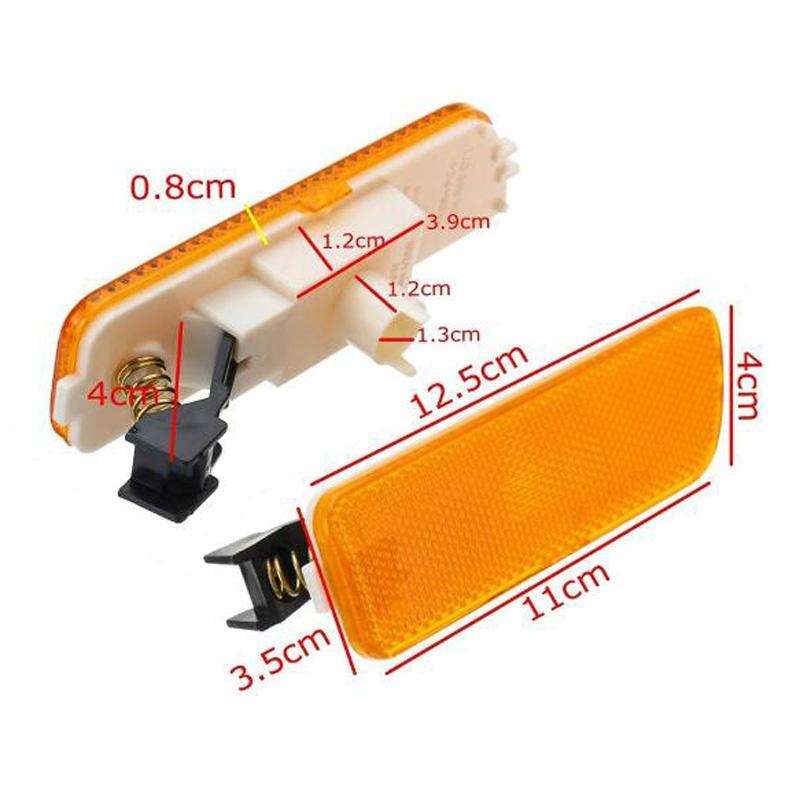 2 PCS Front Bumper Clearance Lights Housing without Bulb Replacement 1JM945071 / 1JM945072 for VW...