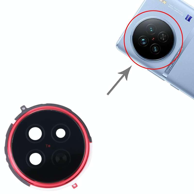 For vivo X90 Original Camera Lens Cover (Red)
