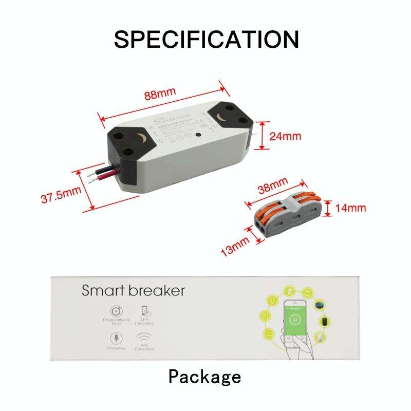 DIY WiFi Smart Light Switch Timer Universal Breaker Wireless Remote Control Works with Alexa Goog...