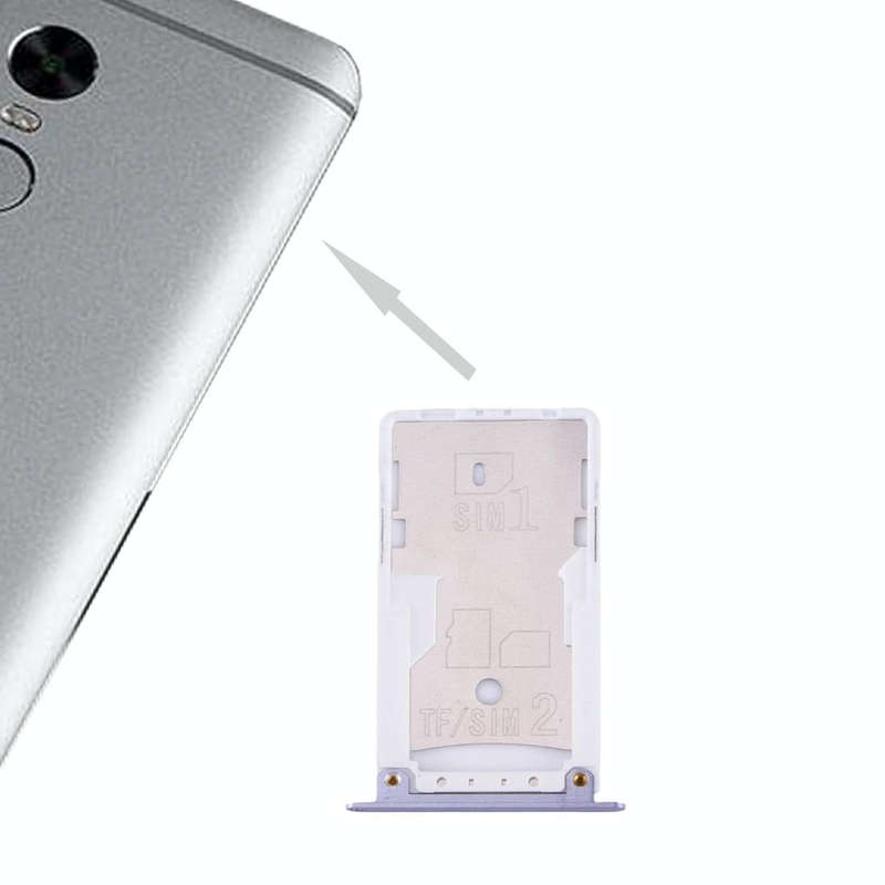 For Xiaomi Redmi Note 4X SIM & SIM / TF Card Tray(Grey)
