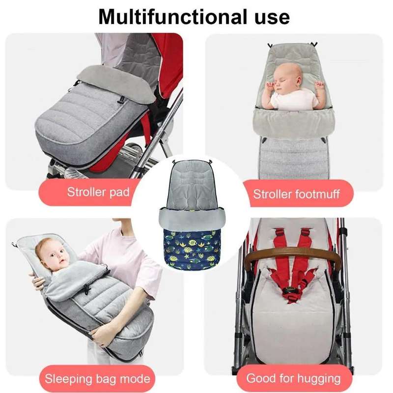 Universal Stroller Sleeping Bag Windproof Footmuff Non-Slip Warm Bunting Bag, Style: Starry Sky
