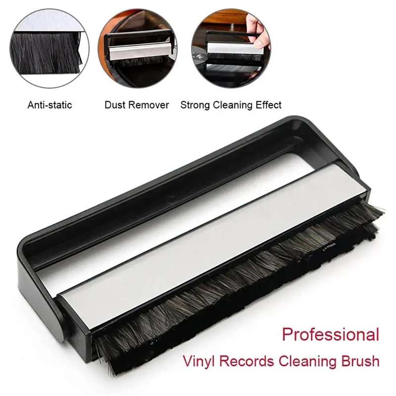 Vinyl Record Cleaning Brush Carbon Fiber Anti-Static Hanging Type Cleaning Tool