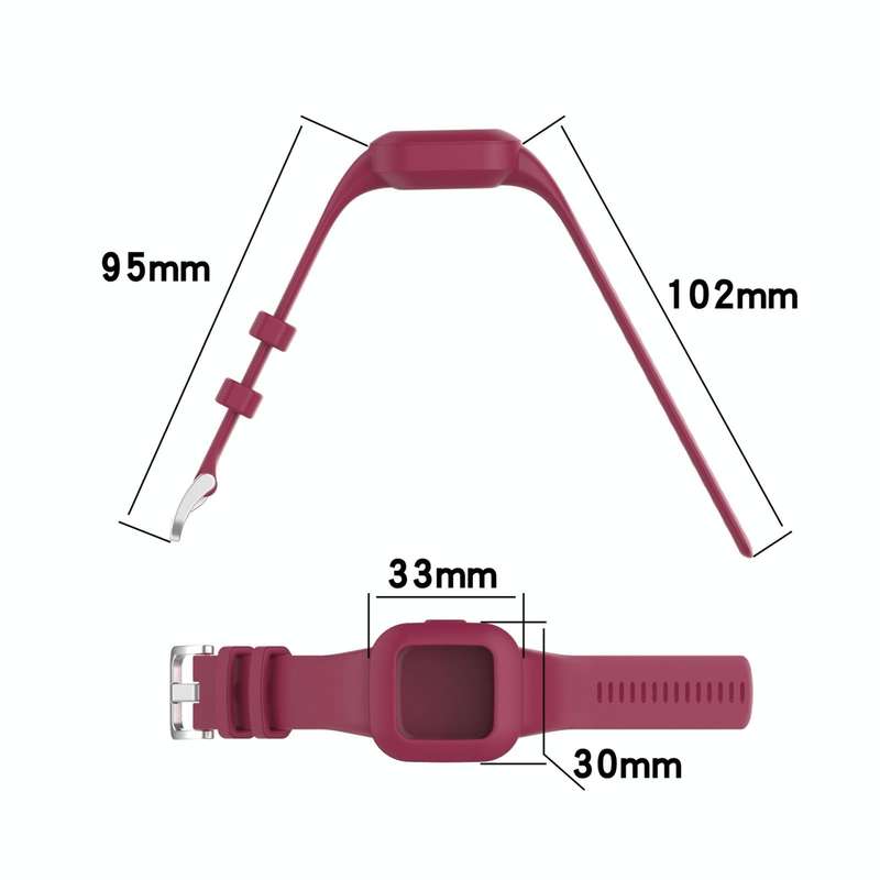 For Garmin Vivofit JR3 Silicone Pure Color Watch Band(Pink)