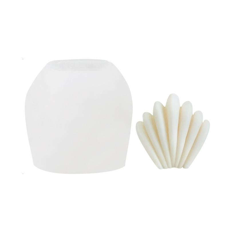 Scallop DIY Scented Candle Silicone Mold, Specification: SX-LZ-306