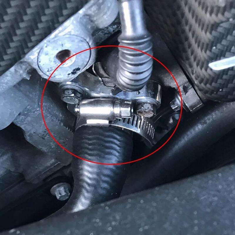 Car Water Hose Joint Pipe Adaptor with Clamps 11537541992 for BMW 335i (Blue)