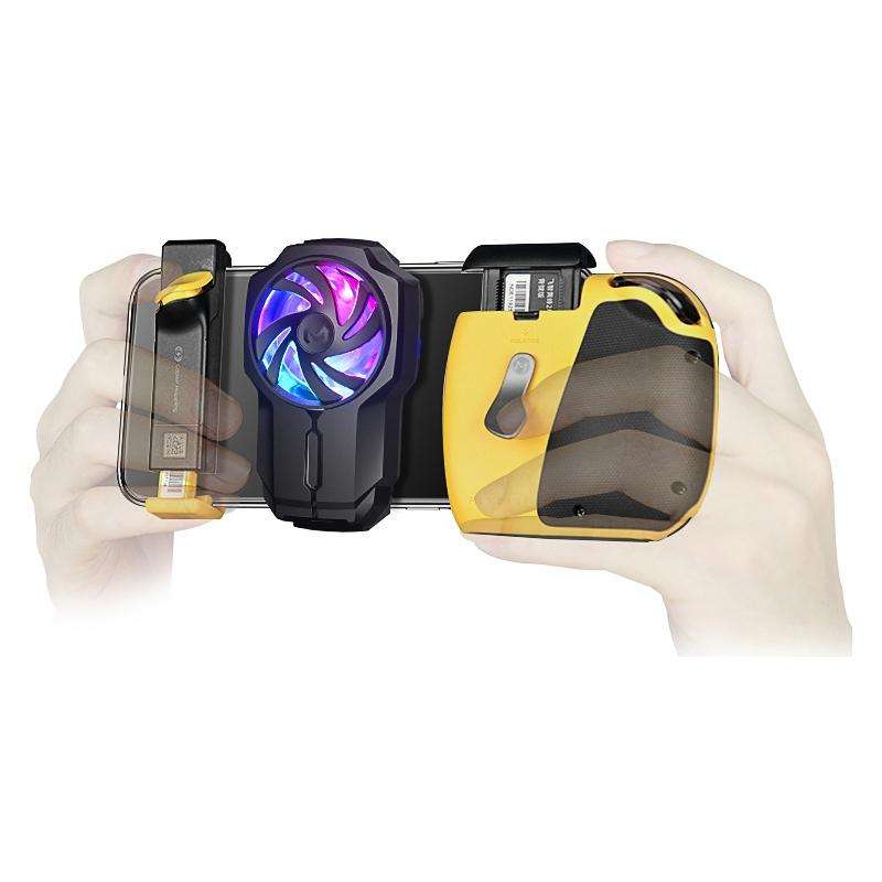 MeMo FL05 Fan Mobile Phone Radiator with Colorful Lights(Black)
