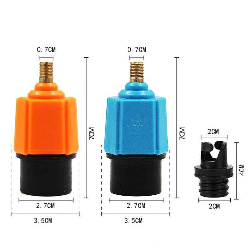 SUP Paddle Kayak Surfboard Valve Adapter Car Pump Conversion Head(Blue)