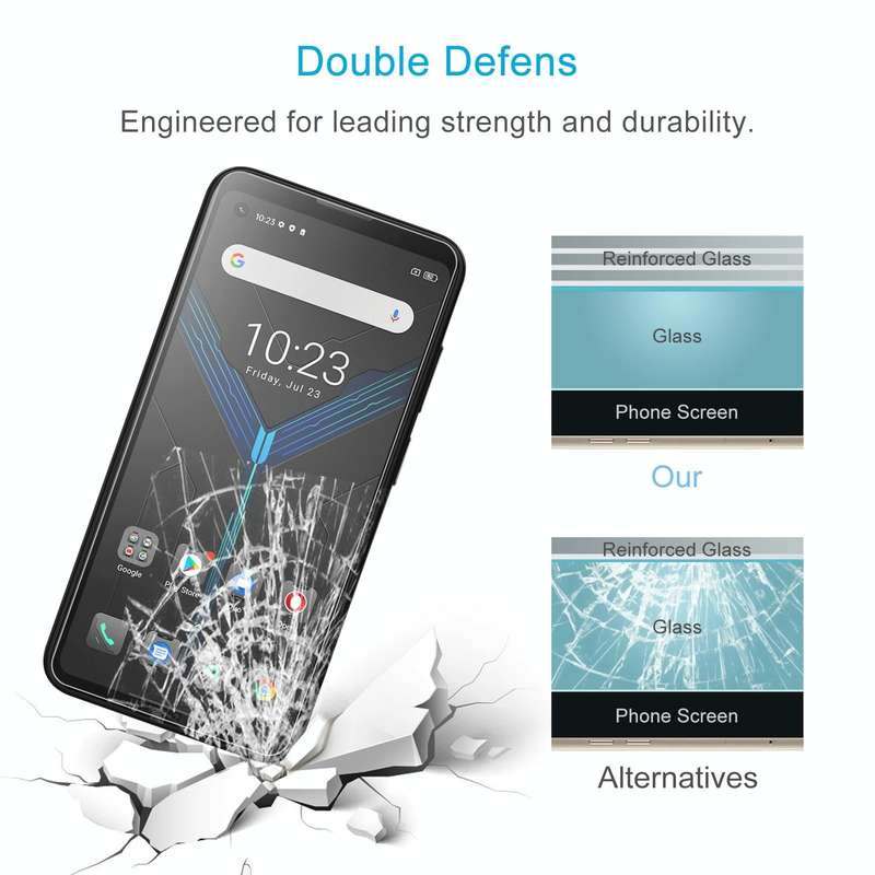 For Blackview BL5000 Dual 50 PCS 0.26mm 9H 2.5D Tempered Glass Film