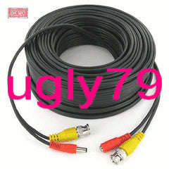 Cctv Black Camera Cable-Power &amp; Video 50m