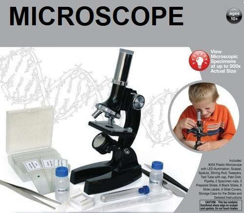 Educational Beginner Biological Microscope Kit with Metal Frame