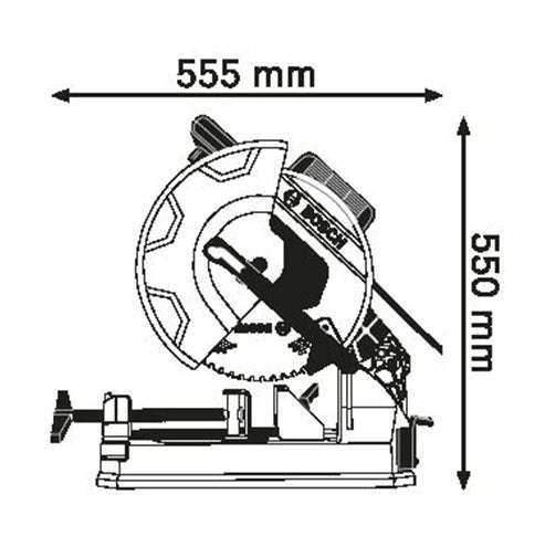 BOSCH Blue Metal Cut Off Saw GCD 12JL 2000W