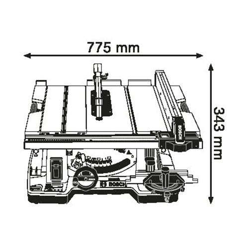 BOSCH Blue Table Saw GTS 10XC 2100W