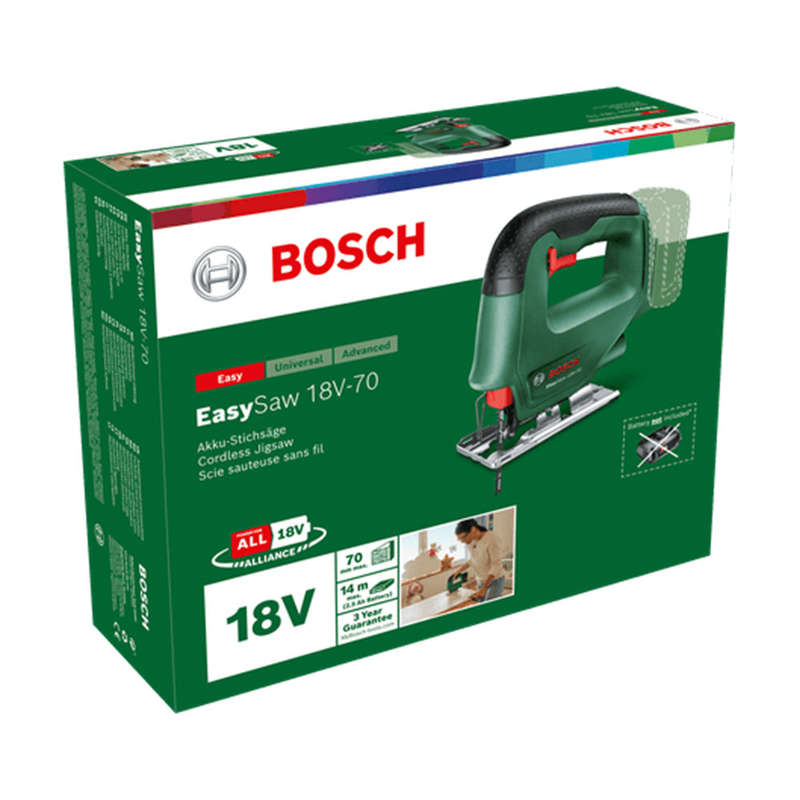 Bosch Green EasySaw Cordless Jigsaw 18V - 70