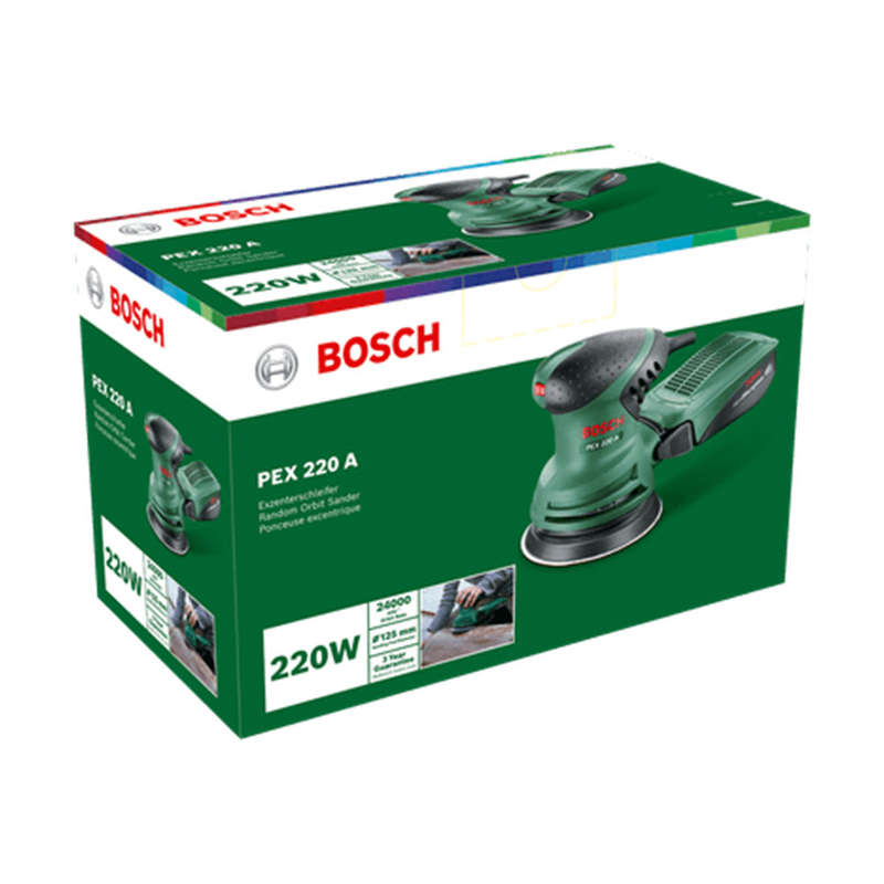 Bosch Green PEX 220 A Orbit Sander 220W