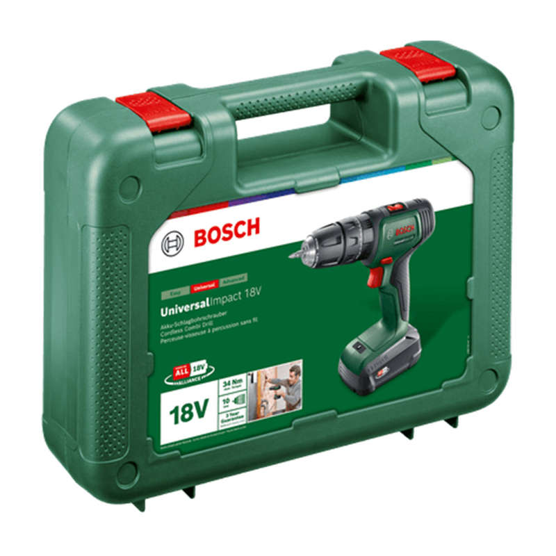 Bosch Green UniversalImpact Cordless Drill 18V with 1.5Ah Battery