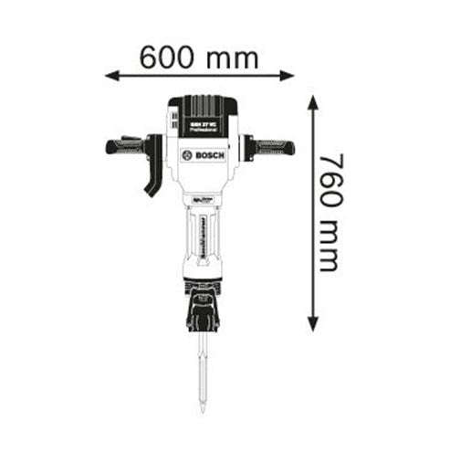 BOSCH Blue Breaker Hammer Drill GSH 27 VC 2000W