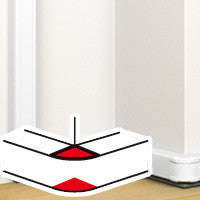 Legrand External Bend for Single Compartment Snap-On Trunking - White