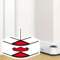 Legrand External Bend for Double Compartment Snap-On Trunking - White