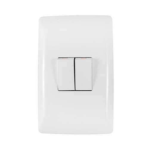 Crabtree Diamond 2 Lever Light Switch 4 x 2