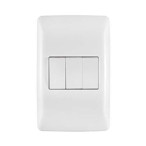 Crabtree Diamond 3 Lever 1 x 1-Way & 2 x 2-Way Light Switch 4 x 2