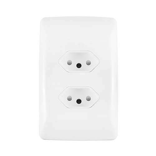Crabtree Diamond Double Slimline Unswitched Socket 2 x 4