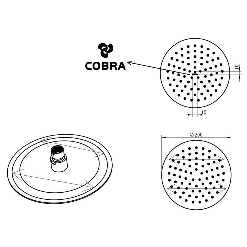 Cobra Seine Round Shower Head