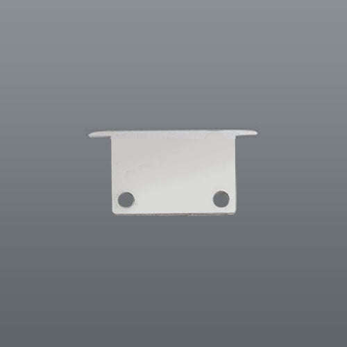 Spazio Zero Recessed End Cap - Grey