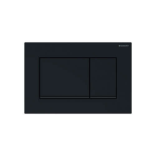 Geberit Sigma30 Dual Flush Push-Button Flush Plate - Jet Black