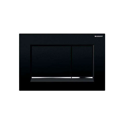 Geberit Sigma30 Dual Flush Push-Button Flush Plate - Black