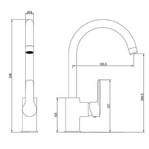 Franke Highrise Sink Mixer