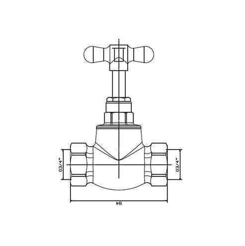 Cobra Standard Stop Tap FxF 20mm