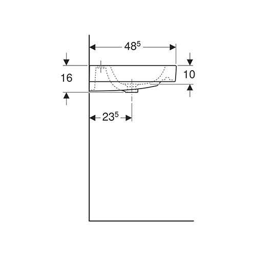 Geberit iCon Wall-Hung Basin 900mm