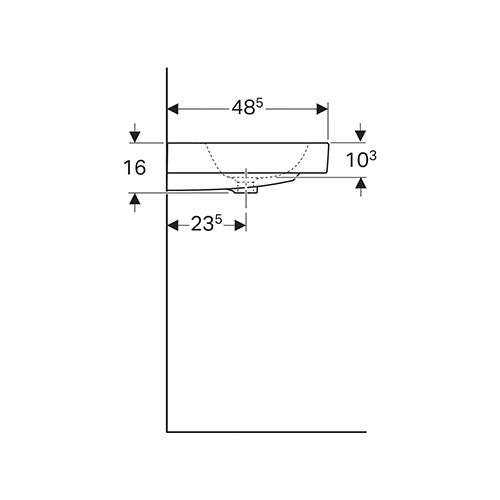 Geberit iCon Wall-Hung Basin 900mm