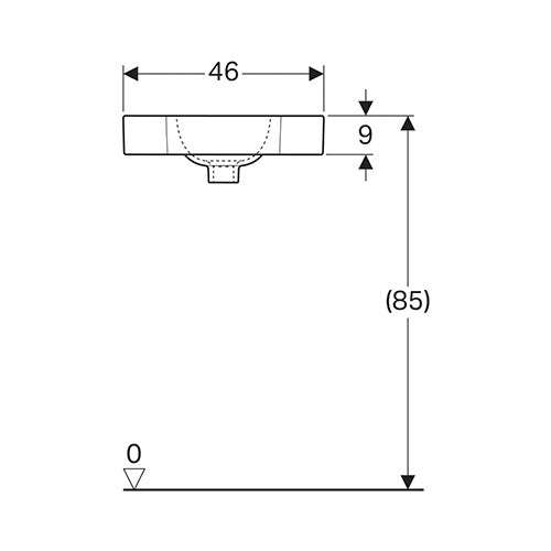 Geberit iCon Wall-Hung Corner Basin