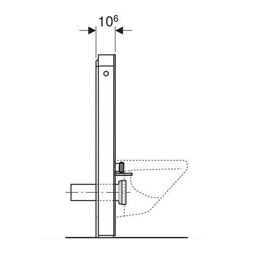 Geberit Monolith Sanitary Module for Wall-Hung Toilet 1010mm